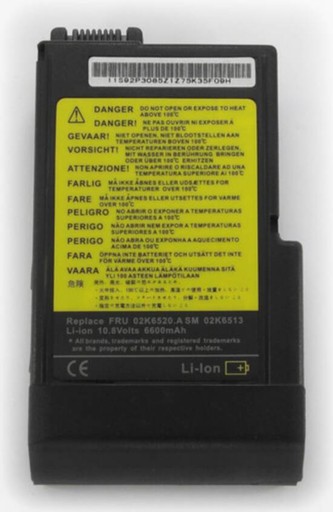 Batteria compatibile. 9 celle - 10.8 / 11.1 V - 6600 mAh - 73 Wh - colore NERO - peso 480 grammi circa - dimensioni STANDARD.