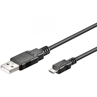 CAVO DI CONNESSIONE MICRO USB 2.0 B MT. 0,6 SCHERMATO NERO