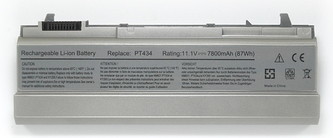 Batteria compatibile. 9 celle - 10.8 / 11.1 V - 7800 mAh - 86 Wh - colore SILVER - peso 480 grammi circa - dimensioni MAGGIORATE.