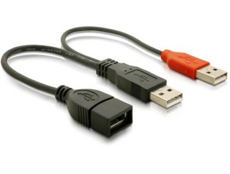 SDOPPIATORE USB A FEMMINA - 2 X A MASCHIO 22,5 CM