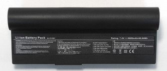 Batteria compatibile. 6 celle - 7.2 / 7.4 V - 6600 mAh - 46 Wh - colore NERO - peso 320 grammi circa - dimensioni MAGGIORATE.