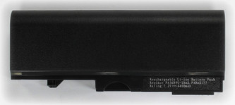 Batteria compatibile. 4 celle - 7.2 / 7.4 V - 4400 mAh - 31 Wh - colore NERO - peso 210 grammi circa - dimensioni MAGGIORATE.